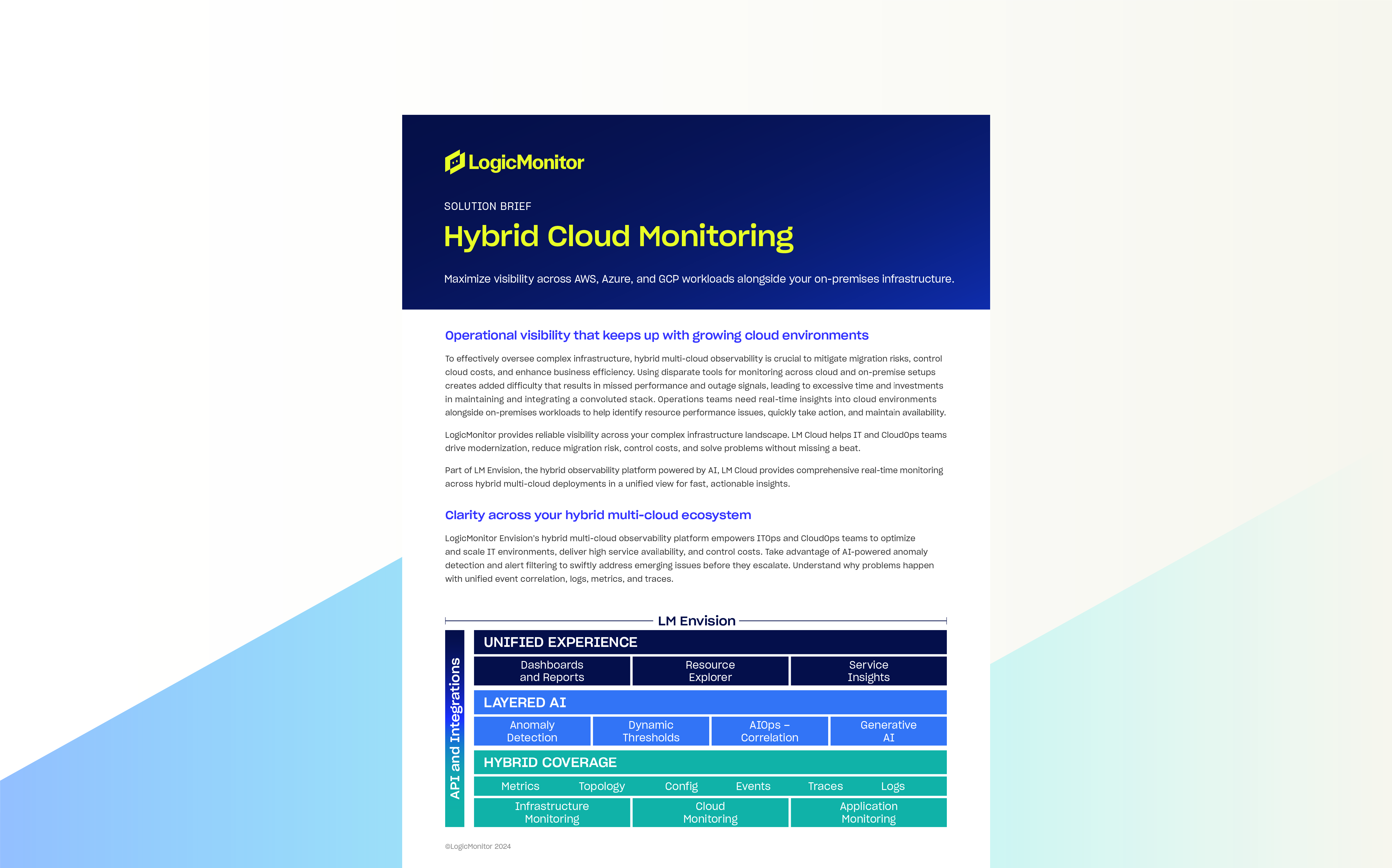 Hybrid Cloud Monitoring solution brief