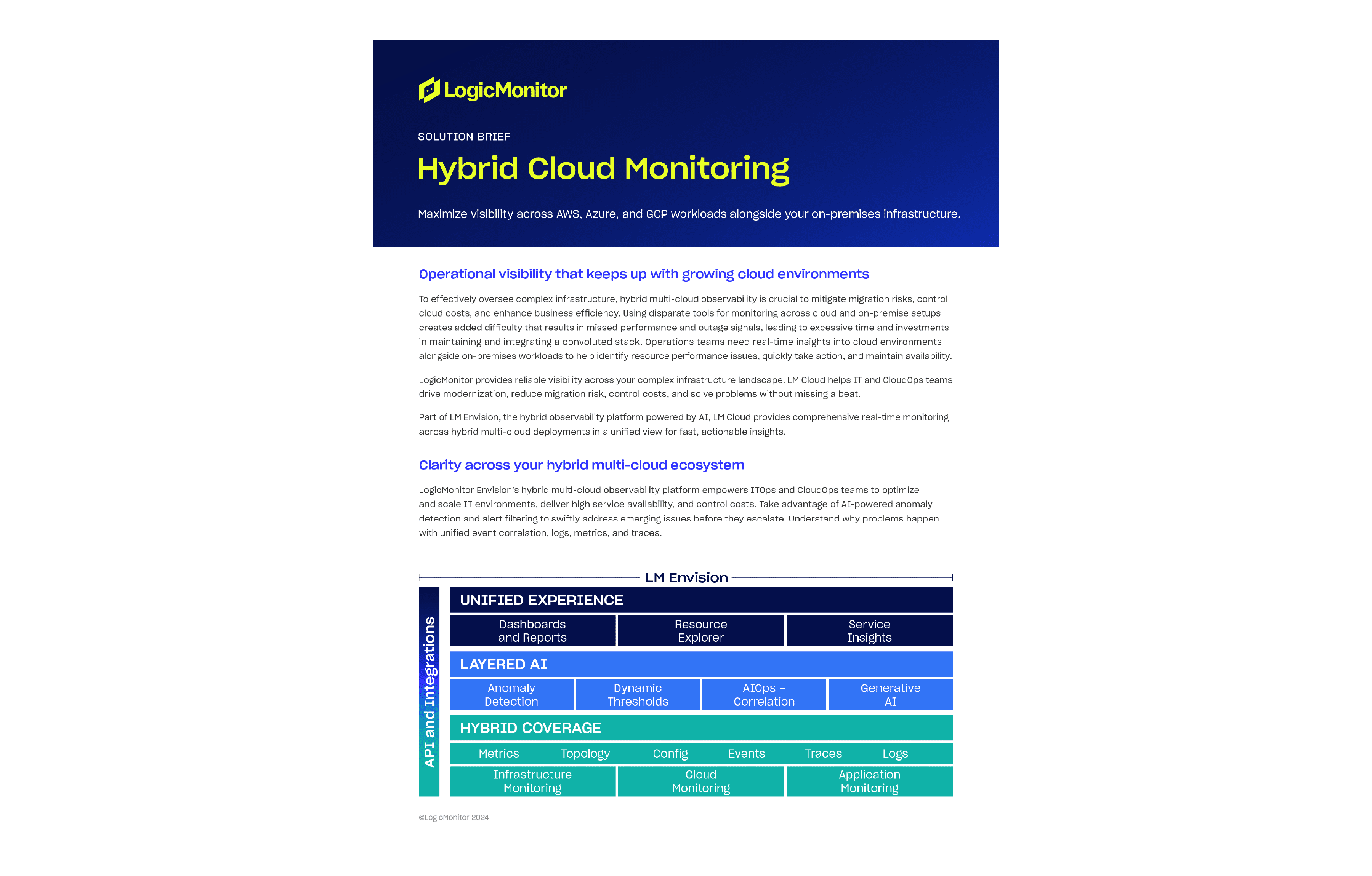 Hybrid Cloud Monitoring solution brief