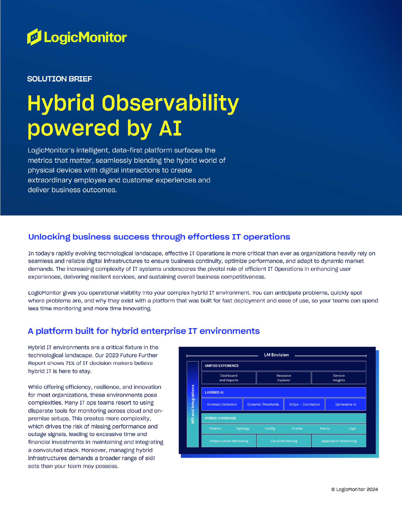 Hybrid Observability Solution Brief