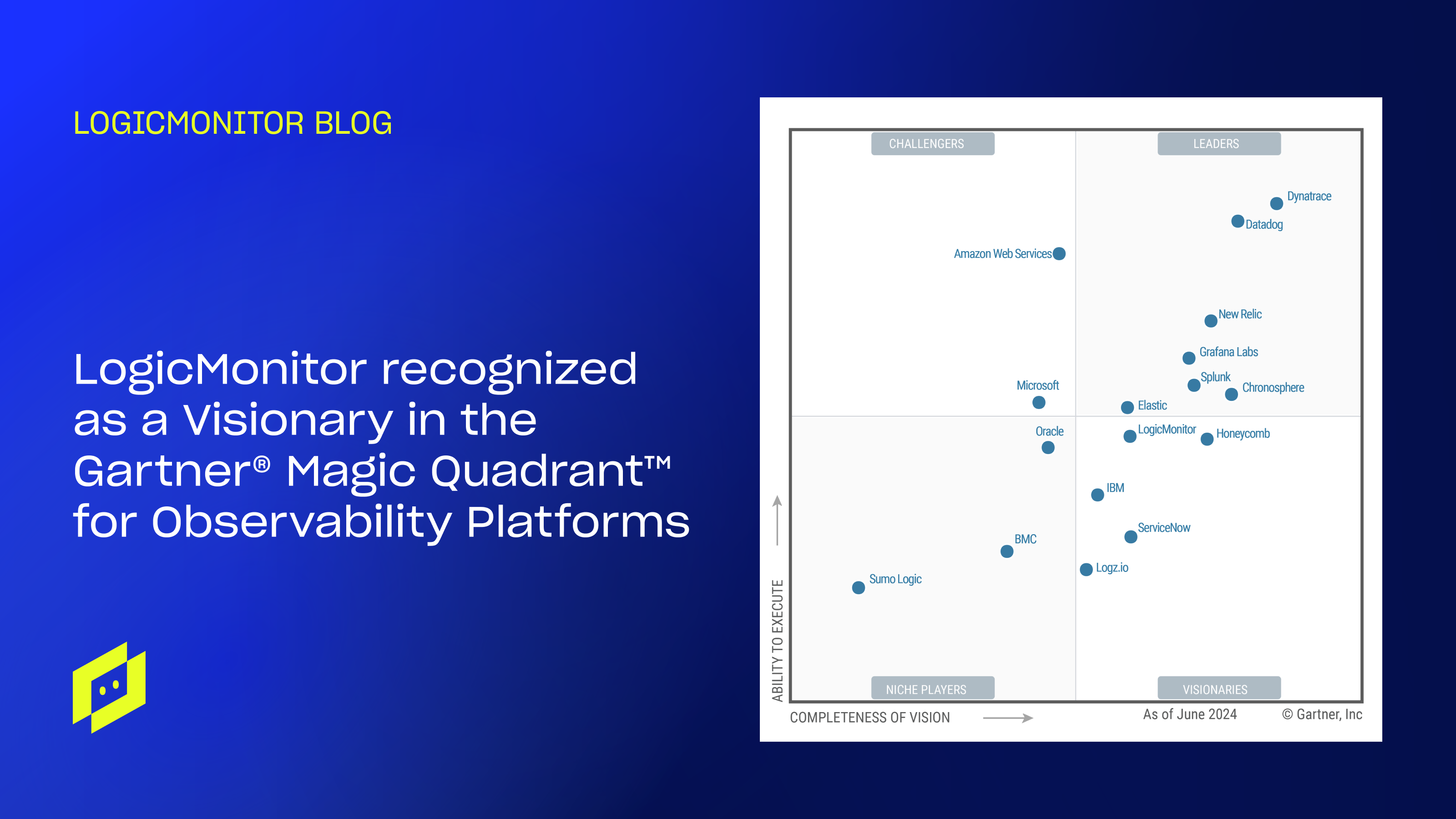 LogicMonitor named a Visionary in the Gartner® Magic Quadrant™ for
