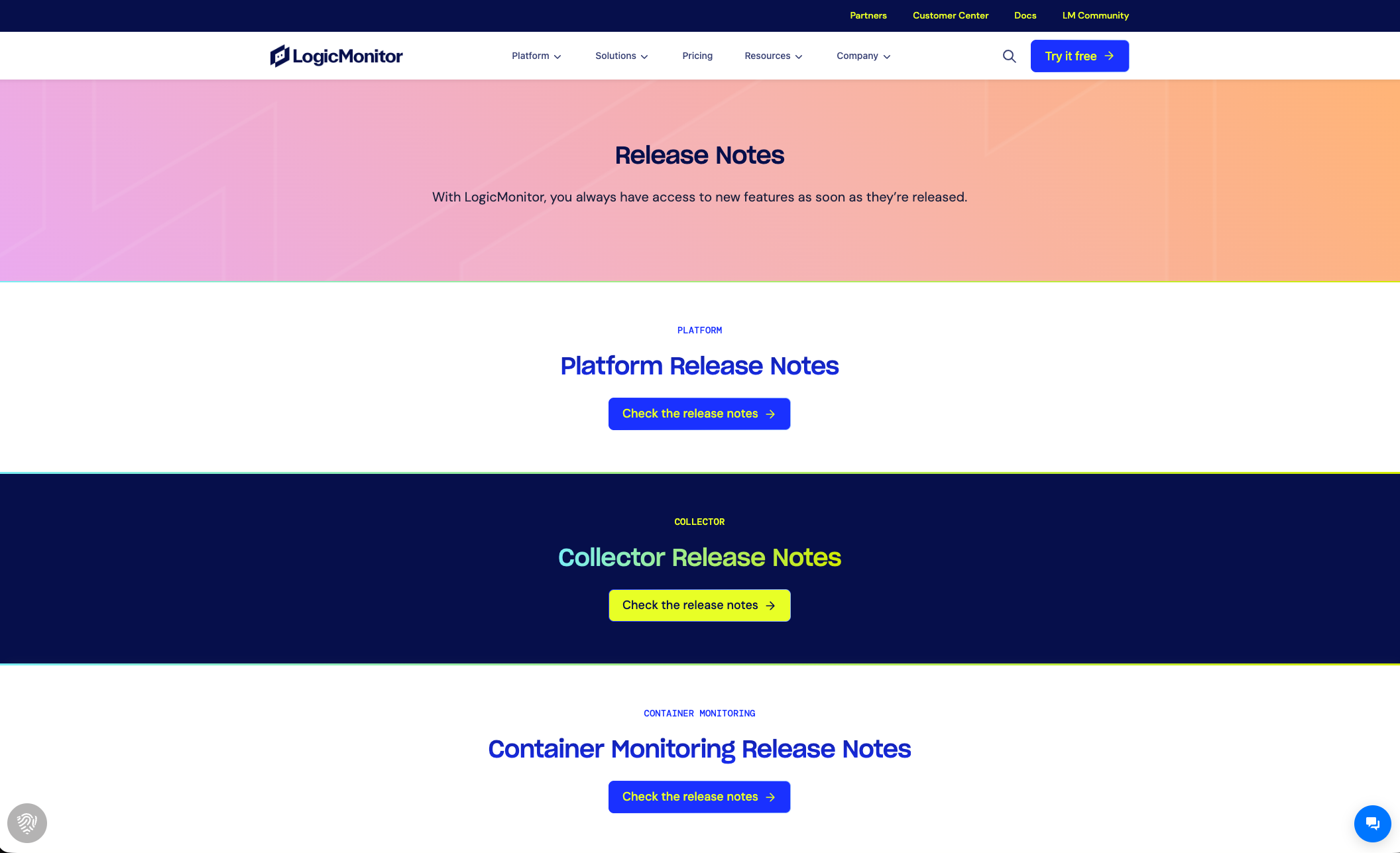 LogicMonitor Release Notes