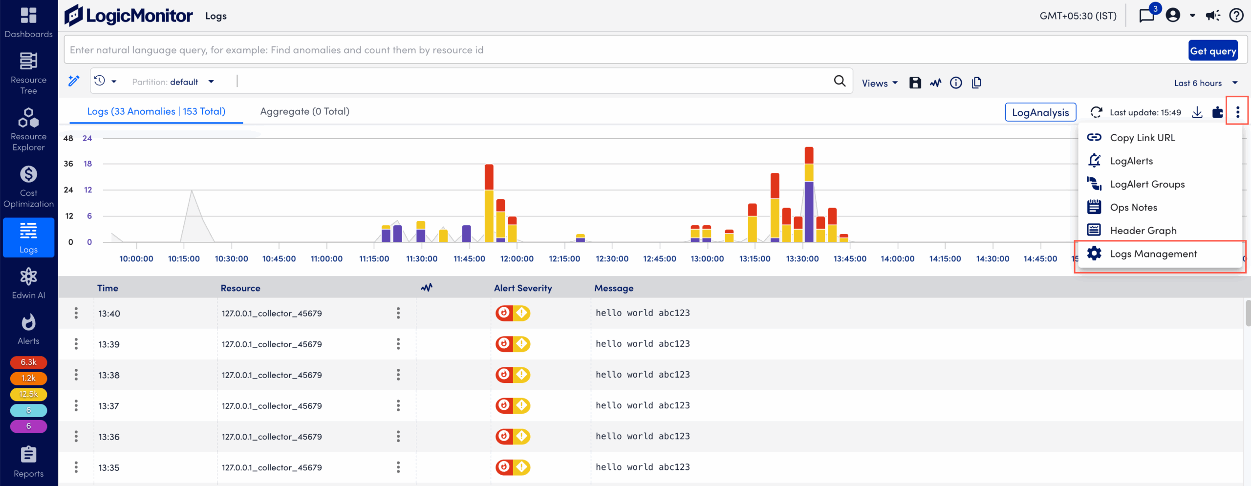 Creating a Log Partition