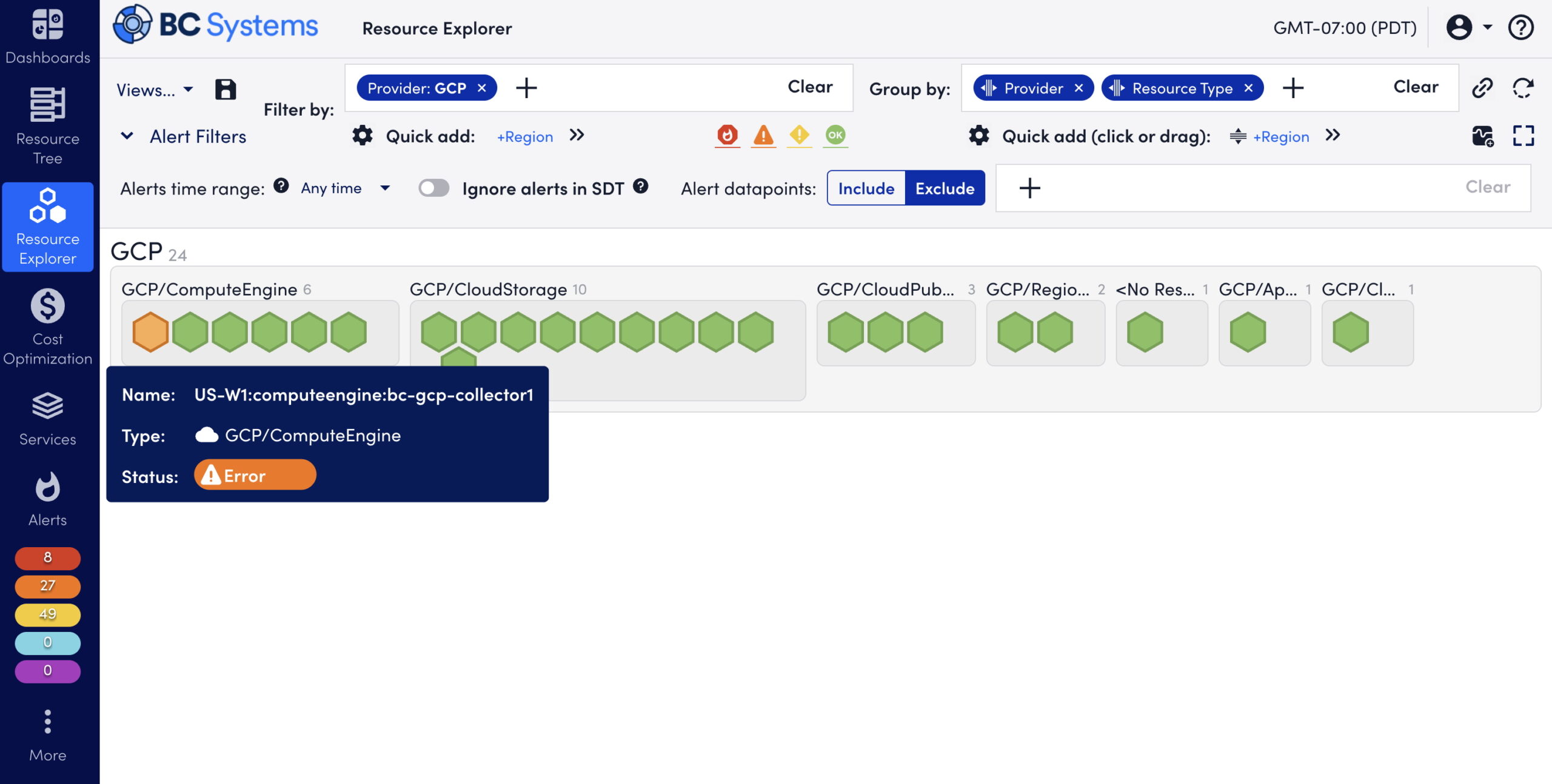 Cloud Monitoring Webpage
