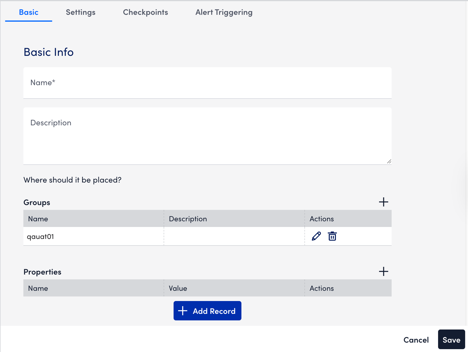 basic tab internal web check page