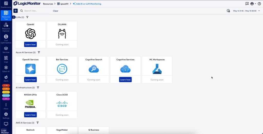 Logicmonitor dashboard