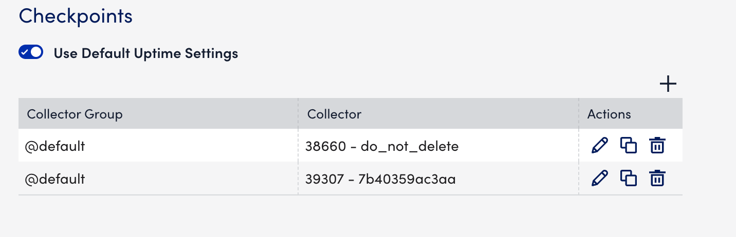 Checkpoints tab groovy scripts page