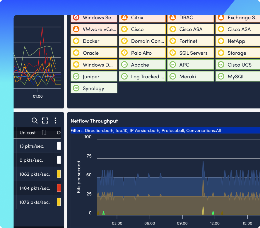 NetFlow analytics view