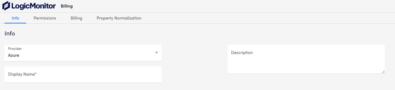 azure billing configuration