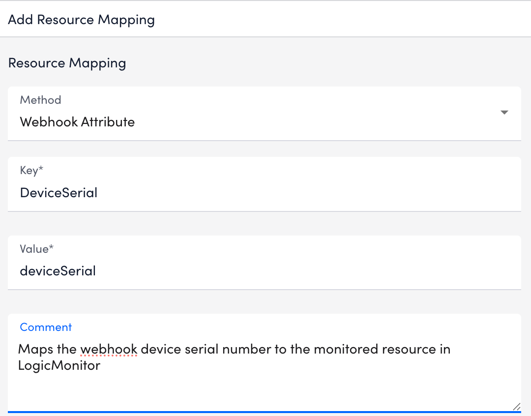 Add Resource Mapping Modal