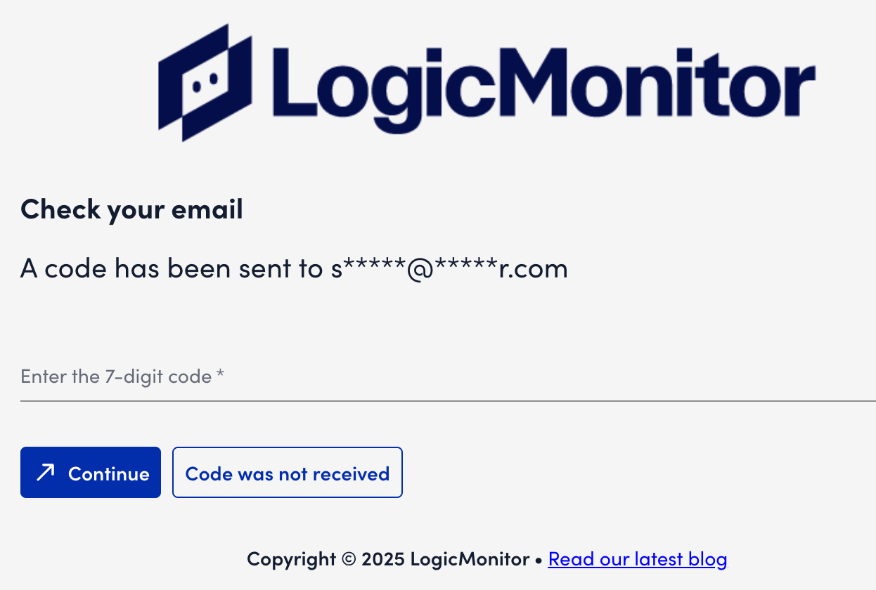 Email verify 2FA page