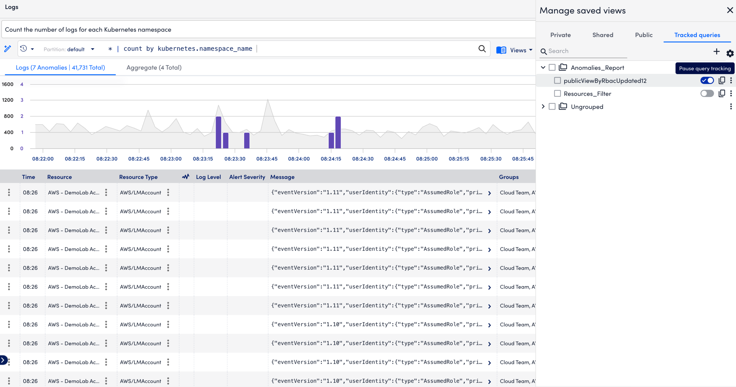Pausing Query Tracking