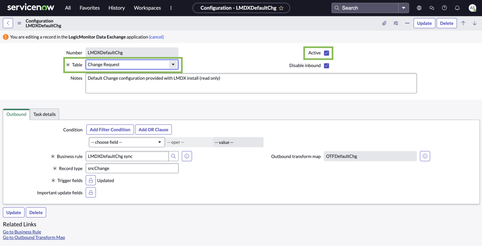 Change Requests Agent | LogicMonitor