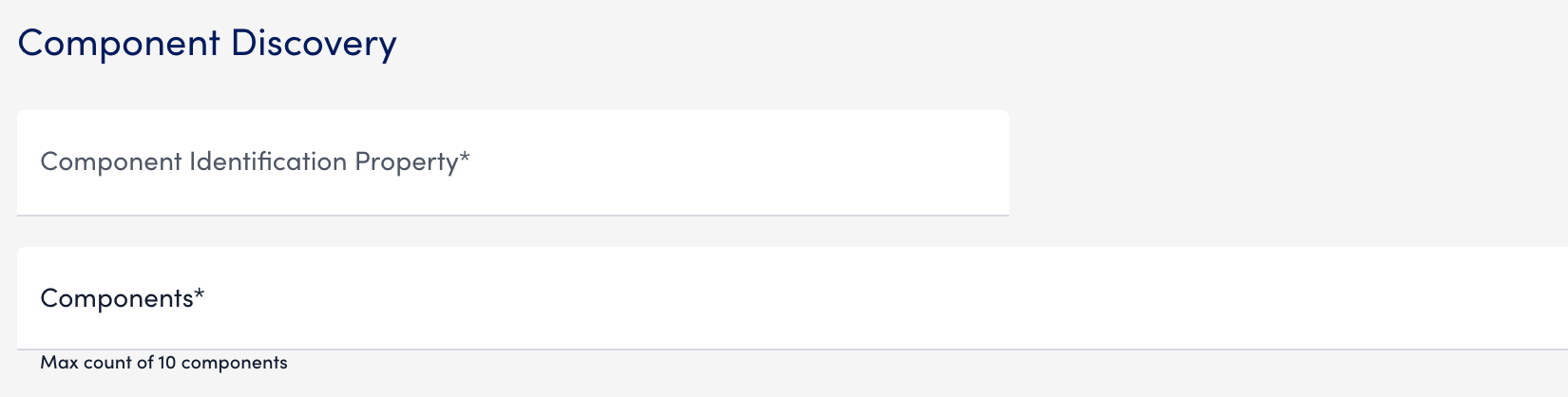 Component Discovery section