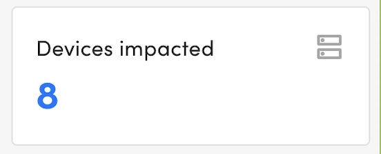 Devices impacted