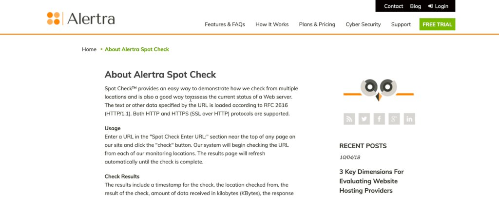 Spot Check by Alertra