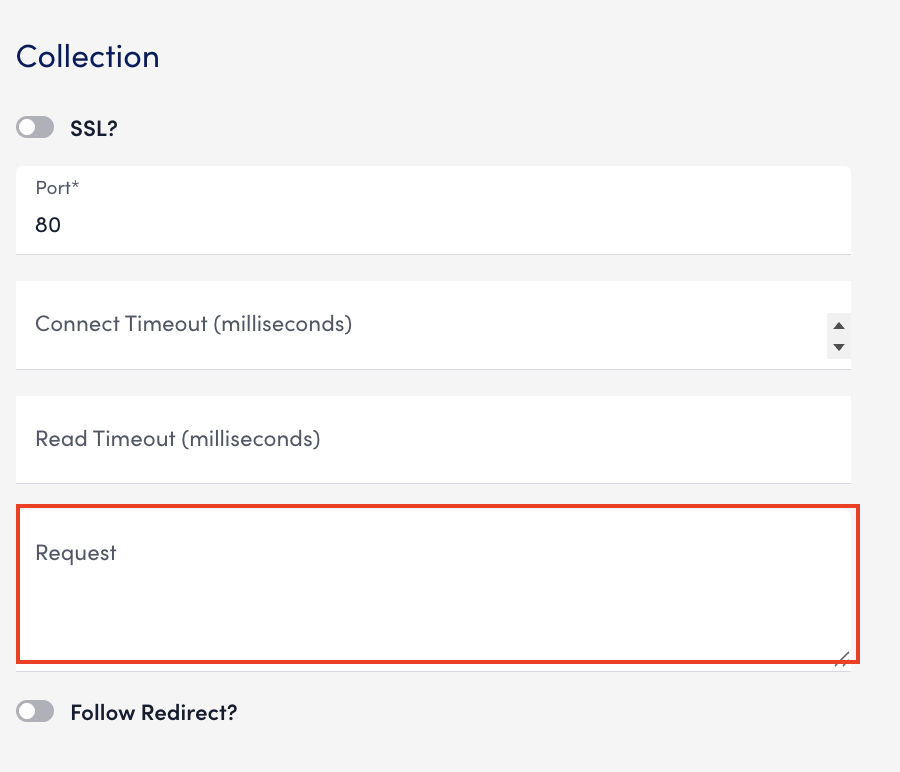 Collection Request Field