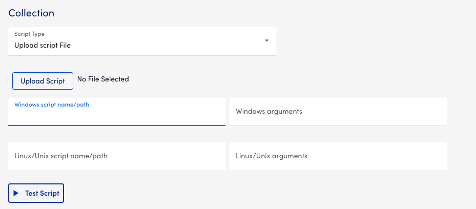 upload script file
