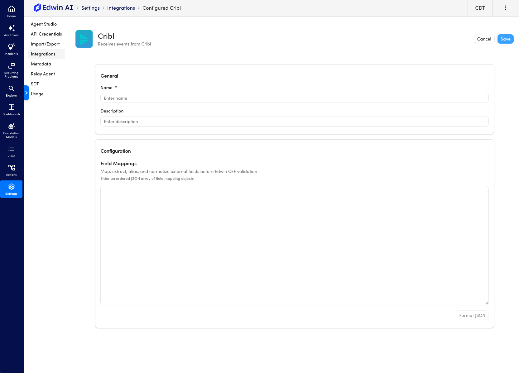 integration field mapping